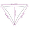 vidaXL - Zonnezeil - 160 - g/m² - driehoekig - 2,5x2,5x3,5 - m - HDPE - geel