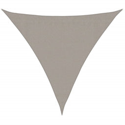 vidaXL - Zonnezeil - 160 - g/m² - driehoekig - 3,6x3,6x3,6 - m - HDPE - lichtgrijs
