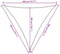 vidaXL - Zonnezeil - 160 - g/m² - driehoekig - 3,6x3,6x3,6 - m - HDPE - lichtgrijs