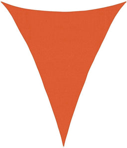 vidaXL - Zonnezeil - 160 - g/m² - driehoekig - 3x4x4 - m - HDPE - oranje