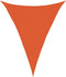 vidaXL - Zonnezeil - 160 - g/m² - driehoekig - 3x4x4 - m - HDPE - oranje