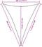 vidaXL - Zonnezeil - 160 - g/m² - driehoekig - 3x4x4 - m - HDPE - lichtgrijs