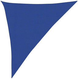vidaXL - Zonnezeil - 160 - g/m² - driehoekig - 3x4x5 - m - HDPE - blauw