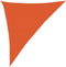 vidaXL - Zonnezeil - 160 - g/m² - driehoekig - 3x4x5 - m - HDPE - oranje