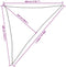 vidaXL - Zonnezeil - 160 - g/m² - driehoekig - 3x4x5 - m - HDPE - lichtgrijs