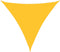 vidaXL - Zonnezeil - 160 - g/m² - driehoekig - 4,5x4,5x4,5 - m - HDPE - geel