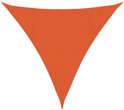 vidaXL - Zonnezeil - 160 - g/m² - driehoekig - 4,5x4,5x4,5 - m - HDPE - oranje