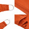 vidaXL - Zonnezeil - 160 - g/m² - driehoekig - 4,5x4,5x4,5 - m - HDPE - oranje
