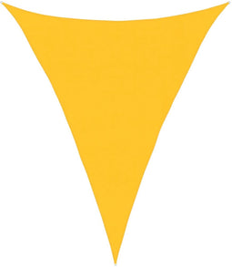 vidaXL - Zonnezeil - 160 - g/m² - driehoekig - 4x5x5 - m - HDPE - geel