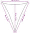 vidaXL - Zonnezeil - 160 - g/m² - driehoekig - 4x5x5 - m - HDPE - lichtgrijs