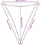 vidaXL - Zonnezeil - 160 - g/m² - driehoekig - 4x5x5 - m - HDPE - blauw
