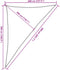 vidaXL - Zonnezeil - 160 - g/m² - driehoekig - 4x5x6,8 - m - HDPE - lichtgrijs