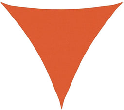 vidaXL - Zonnezeil - 160 - g/m² - driehoekig - 5x5x5 - m - HDPE - oranje