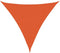 vidaXL - Zonnezeil - 160 - g/m² - driehoekig - 5x5x5 - m - HDPE - oranje