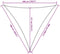 vidaXL - Zonnezeil - 160 - g/m² - driehoekig - 5x5x5 - m - HDPE - lichtgrijs