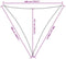 vidaXL - Zonnezeil - 160 - g/m² - driehoekig - 5x5x5 - m - HDPE - zandkleurig