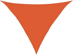 vidaXL - Zonnezeil - 160 - g/m² - driehoekig - 5x5x6 - m - HDPE - oranje