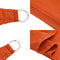 vidaXL - Zonnezeil - 160 - g/m² - driehoekig - 5x5x6 - m - HDPE - oranje