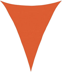 vidaXL - Zonnezeil - 160 - g/m² - driehoekig - 5x6x6 - m - HDPE - oranje