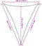 vidaXL - Zonnezeil - 160 - g/m² - driehoekig - 5x6x6 - m - HDPE - blauw