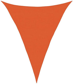 vidaXL - Zonnezeil - 160 - g/m² - driehoekig - 5x7x7 - m - HDPE - oranje