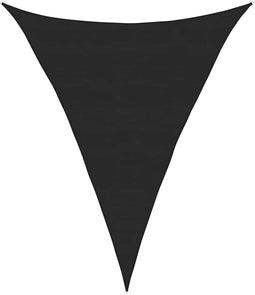 vidaXL - Zonnezeil - 160 - g/m² - driehoekig - 5x7x7 - m - HDPE - zwart