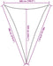 vidaXL - Zonnezeil - 160 - g/m² - driehoekig - 5x7x7 - m - HDPE - blauw