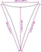vidaXL - Zonnezeil - 160 - g/m² - driehoekig - 5x7x7 - m - HDPE - lichtgrijs