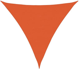 vidaXL - Zonnezeil - 160 - g/m² - driehoekig - 6x6x6 - m - HDPE - oranje