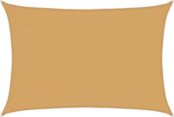 vidaXL - Zonnezeil - 160 - g/m² - rechthoekig - 2,5x4 - m - HDPE - zandkleurig
