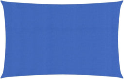 vidaXL - Zonnezeil - 160 - g/m² - rechthoekig - 4x7 - m - HDPE - blauw