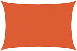 vidaXL - Zonnezeil - 160 - g/m² - rechthoekig - 5x6 - m - HDPE - oranje