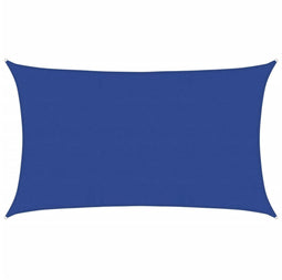 vidaXL - Zonnezeil - 160 - g/m² - rechthoekig - 5x8 - m - HDPE - blauw