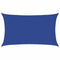 vidaXL - Zonnezeil - 160 - g/m² - rechthoekig - 5x8 - m - HDPE - blauw