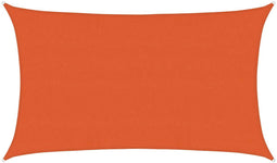 vidaXL - Zonnezeil - 160 - g/m² - rechthoekig - 5x8 - m - HDPE - oranje