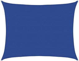 vidaXL - Zonnezeil - 160 - g/m² - rechthoekig - 6x7 - m - HDPE - blauw