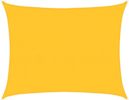 vidaXL - Zonnezeil - 160 - g/m² - rechthoekig - 6x7 - m - HDPE - geel