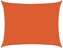 vidaXL - Zonnezeil - 160 - g/m² - rechthoekig - 6x7 - m - HDPE - oranje