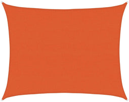 vidaXL - Zonnezeil - 160 - g/m² - rechthoekig - 6x8 - m - HDPE - oranje