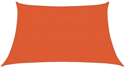 vidaXL - Zonnezeil - 160 - g/m² - trapezium - 3/4x2 - m - HDPE - oranje