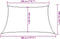 vidaXL - Zonnezeil - 160 - g/m² - trapezium - 3/4x2 - m - HDPE - oranje