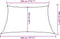 vidaXL - Zonnezeil - 160 - g/m² - trapezium - 3/4x2 - m - HDPE - lichtgrijs
