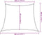 vidaXL - Zonnezeil - 160 - g/m² - trapezium - 3/4x3 - m - HDPE - oranje