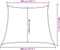 vidaXL - Zonnezeil - 160 - g/m² - trapezium - 3/4x3 - m - HDPE - lichtgrijs