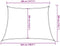 vidaXL - Zonnezeil - 160 - g/m² - trapezium - 4/5x3 - m - HDPE - oranje