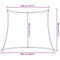 vidaXL - Zonnezeil - 160 - g/m² - trapezium - 4/5x4 - m - HDPE - blauw