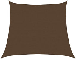 vidaXL - Zonnezeil - 160 - g/m² - trapezium - 4/5x4 - m - HDPE - bruin