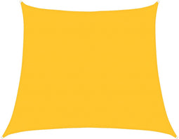 vidaXL - Zonnezeil - 160 - g/m² - trapezium - 4/5x4 - m - HDPE - geel