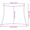 vidaXL - Zonnezeil - 160 - g/m² - trapezium - 4/5x4 - m - HDPE - geel