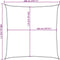 vidaXL - Zonnezeil - 160 - g/m² - vierkant - 3,6x3,6 - m - HDPE - lichtgrijs